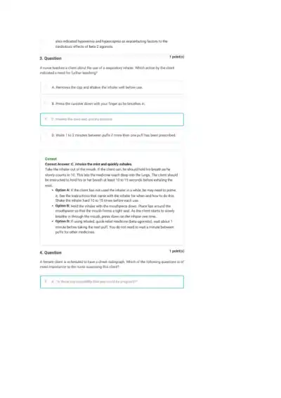 Comprehensive Respiratory System Disorders NCLEX C - Page 4 preview image