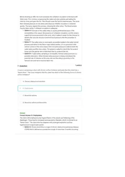 Comprehensive Respiratory System Disorders NCLEX C - Page 7 preview image