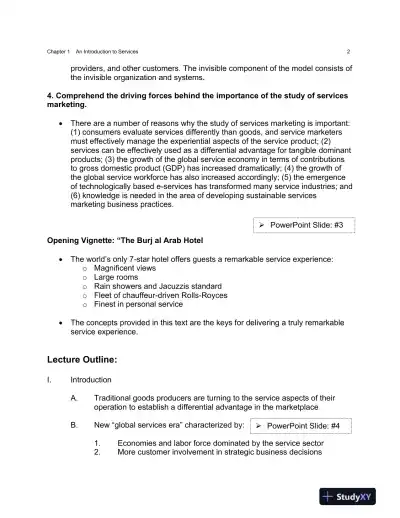 Services Marketing: Concepts, Strategies, And Cases, 5th Edition Solution Manual - Page 3 preview image