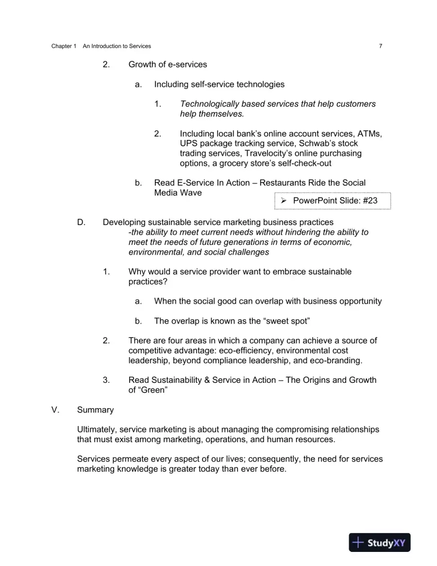 Services Marketing: Concepts, Strategies, And Cases, 5th Edition Solution Manual, page 8