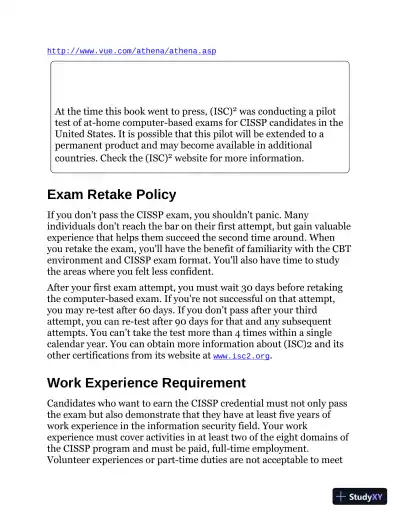 ISC2 Cissp Certified Information Systems Security Professional Official Practice Tests (2021) - Page 16 preview image