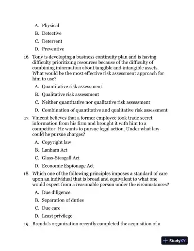 ISC2 Cissp Certified Information Systems Security Professional Official Practice Tests (2021) - Page 24 preview image
