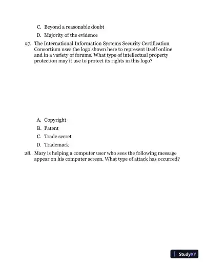 ISC2 Cissp Certified Information Systems Security Professional Official Practice Tests (2021) - Page 27 preview image