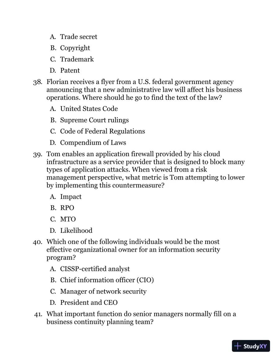ISC2 Cissp Certified Information Systems Security Professional Official Practice Tests (2021), page 31