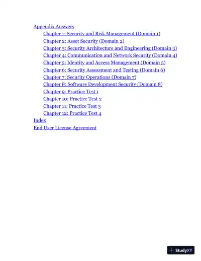 ISC2 Cissp Certified Information Systems Security Professional Official Practice Tests (2021) - Page 4 preview image