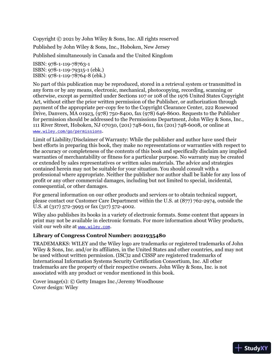 ISC2 Cissp Certified Information Systems Security Professional Official Practice Tests (2021), page 7