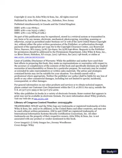 ISC2 Cissp Certified Information Systems Security Professional Official Practice Tests (2021) - Page 7 preview image