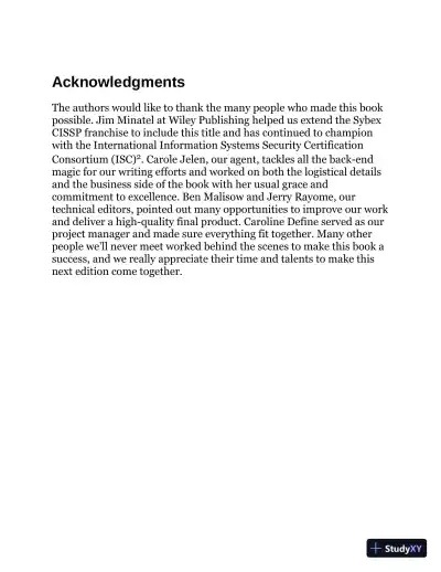 ISC2 Cissp Certified Information Systems Security Professional Official Practice Tests (2021) - Page 8 preview image