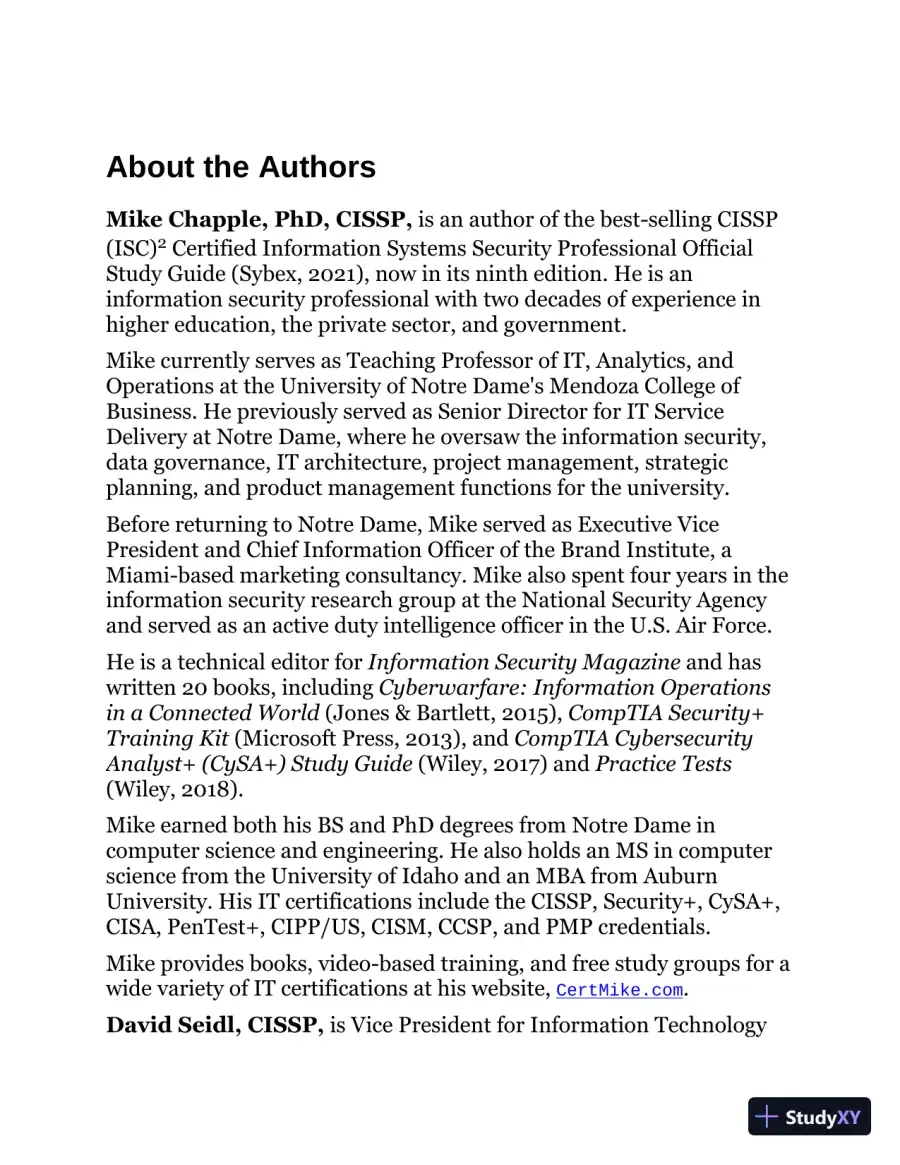 ISC2 Cissp Certified Information Systems Security Professional Official Practice Tests (2021), page 9