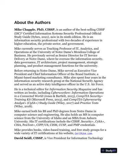 ISC2 Cissp Certified Information Systems Security Professional Official Practice Tests (2021) - Page 9 preview image