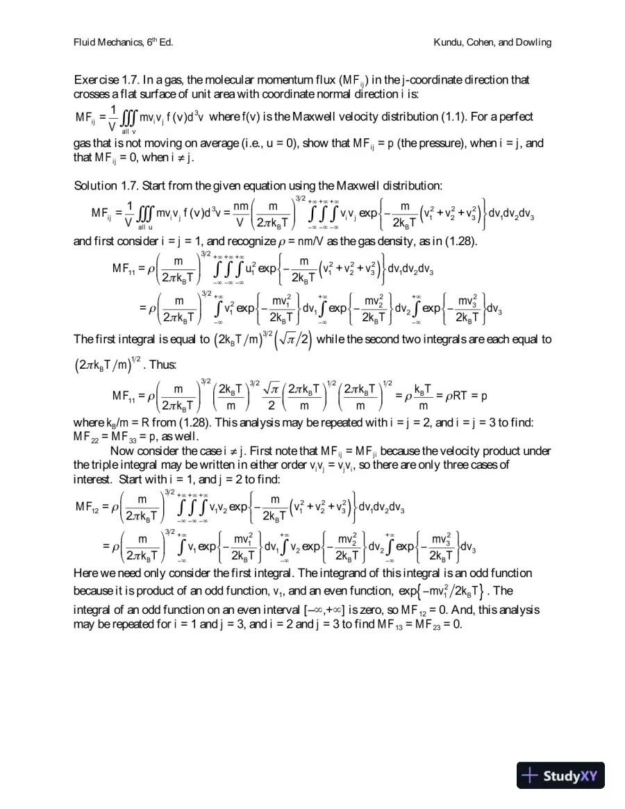 Fluid Mechanics , 6th Edition Solution Manual, page 11