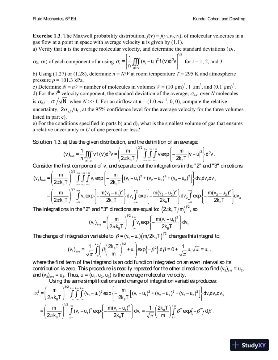 Fluid Mechanics , 6th Edition Solution Manual, page 5