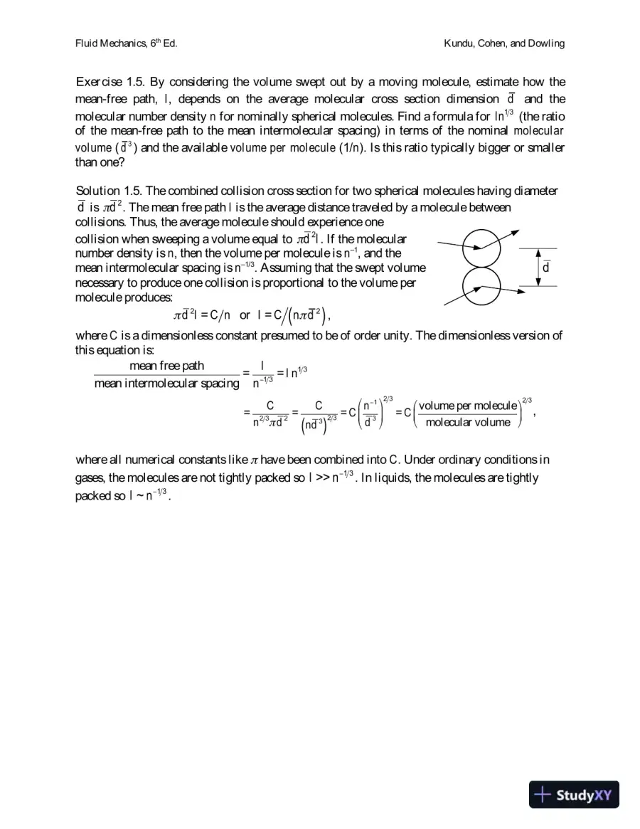 Fluid Mechanics , 6th Edition Solution Manual, page 8