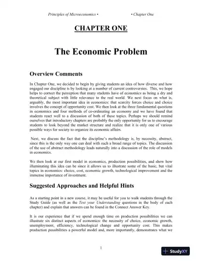 Principles Of Microeconomics, 8th Edition Solution Manual - Page 1 preview image