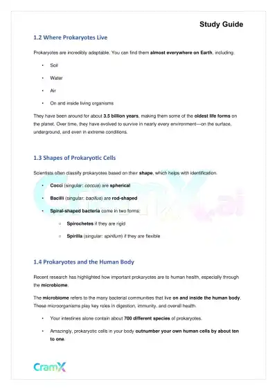 Biology - Monera - Page 2 preview image
