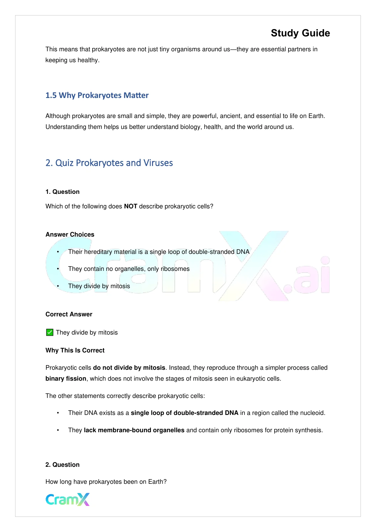 Biology - Monera - Page 3 preview image