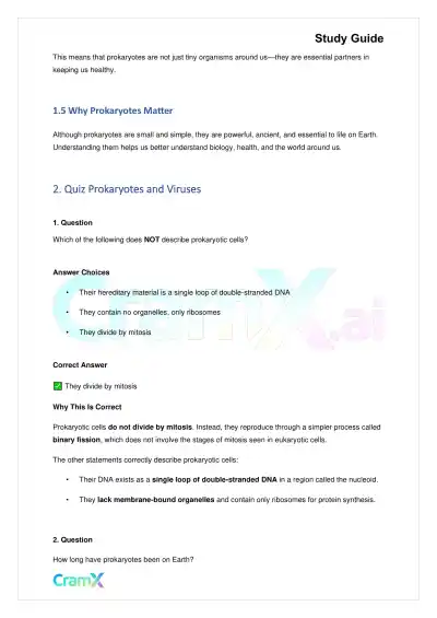 Biology - Monera - Page 3 preview image