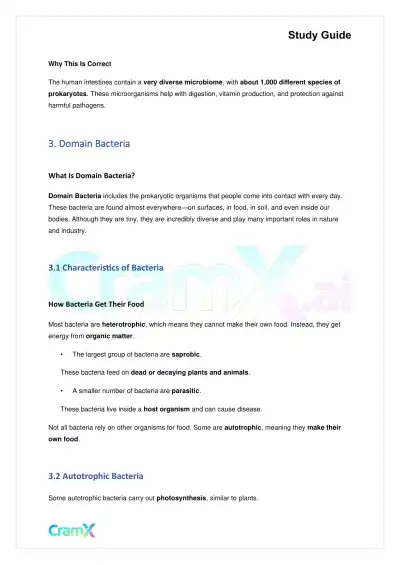 Biology - Monera - Page 6 preview image