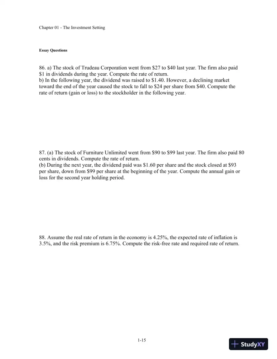 Test Bank For Fundamentals Of Investment Management, 10th Edition, page 16