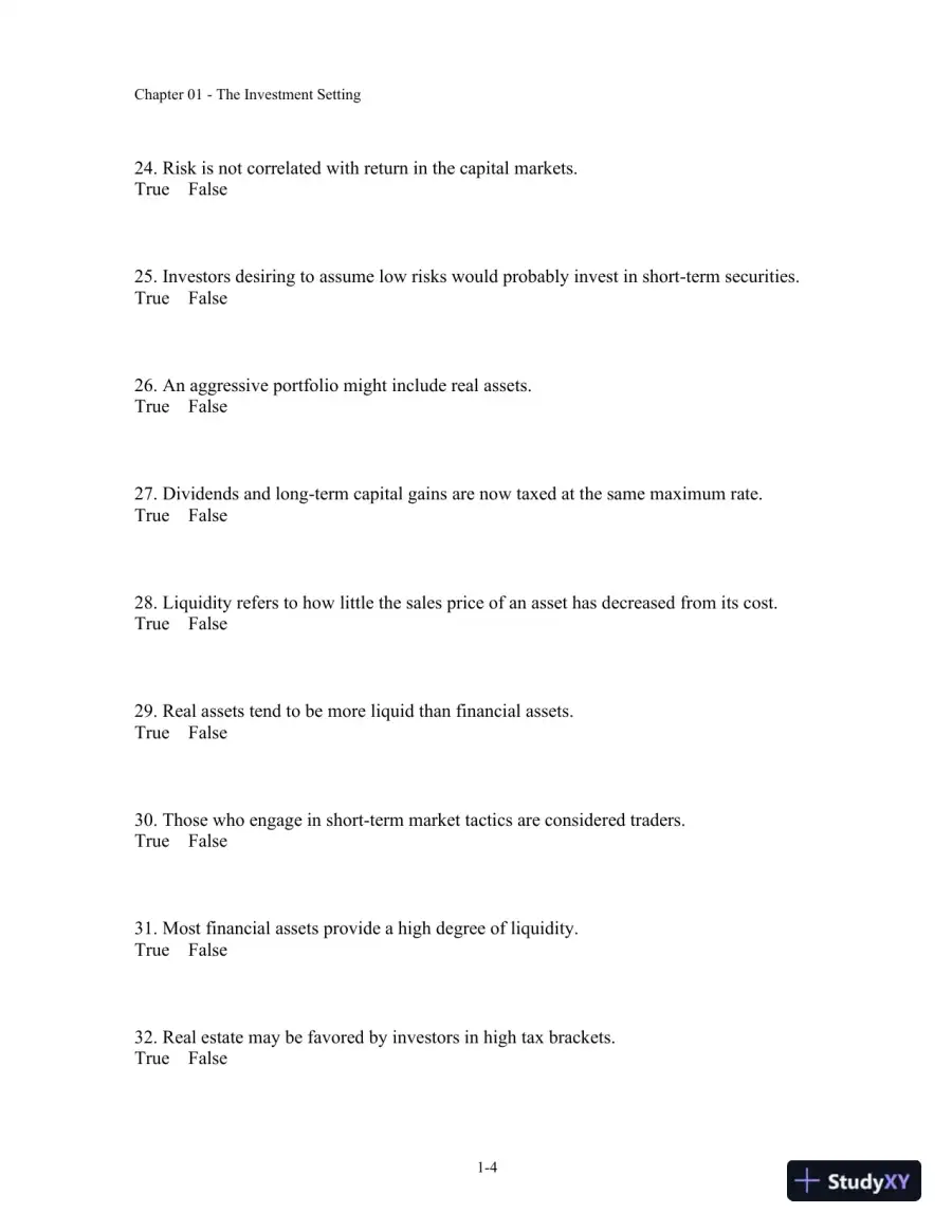 Test Bank For Fundamentals Of Investment Management, 10th Edition, page 5
