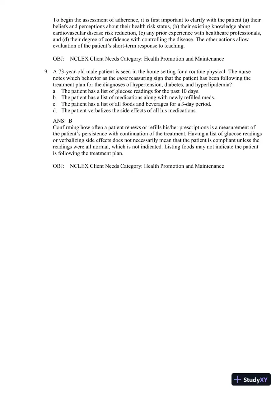 Test Bank for Concepts for Nursing Practice, 3rd Edition (Chapters 1-57), page 23
