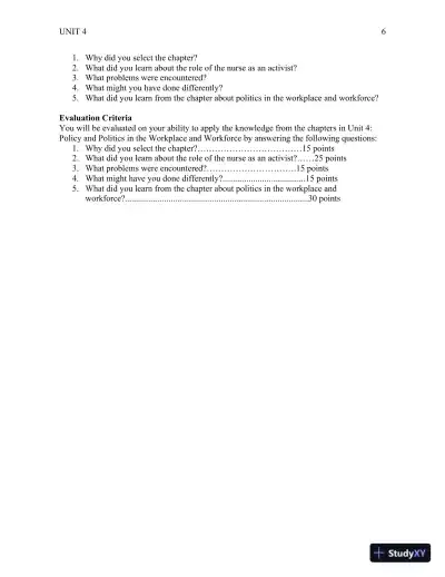 Policy And Politics In Nursing And Healthcare - Revised Reprint , 6th Edition Lecture Notes - Page 25 preview image