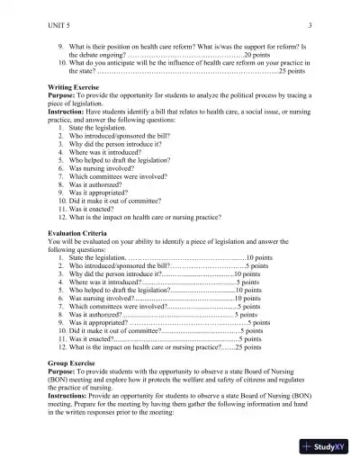 Policy And Politics In Nursing And Healthcare - Revised Reprint , 6th Edition Lecture Notes - Page 28 preview image