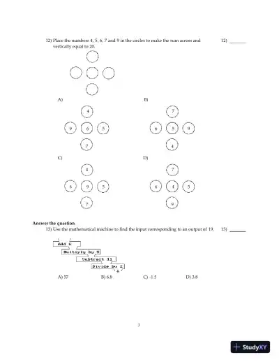 Test Bank for Mathematical Reasoning for Elementary Teachers, 7th Edition - Page 11 preview image