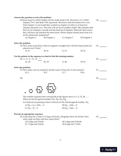Test Bank for Mathematical Reasoning for Elementary Teachers, 7th Edition - Page 12 preview image