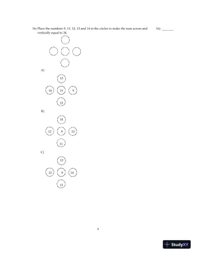 Test Bank for Mathematical Reasoning for Elementary Teachers, 7th Edition - Page 5 preview image