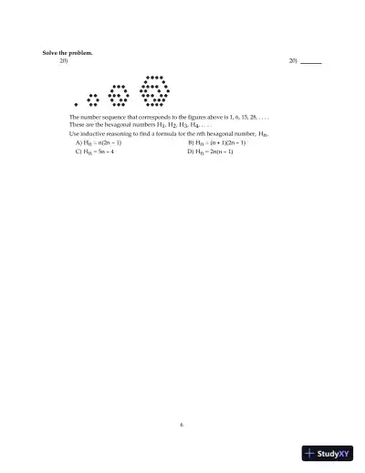 Test Bank for Mathematical Reasoning for Elementary Teachers, 7th Edition - Page 7 preview image