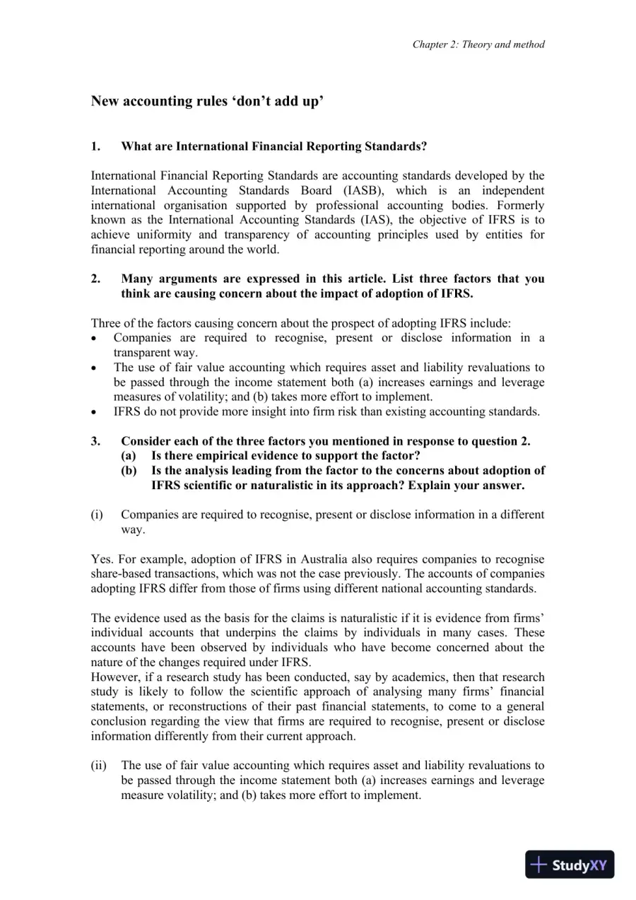 Accounting Theory, 7th Edition Solution Manual, page 25
