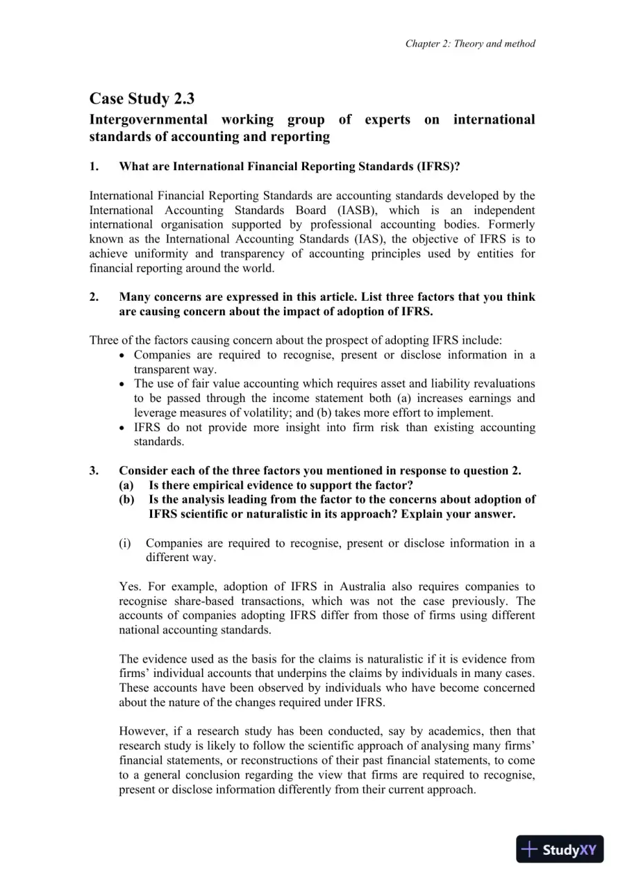 Accounting Theory, 7th Edition Solution Manual, page 31