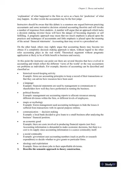 Accounting Theory, 7th Edition Solution Manual - Page 9 preview image