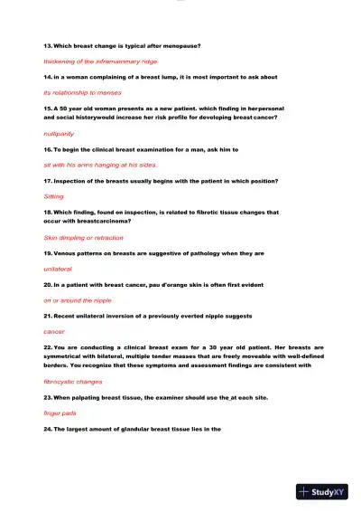 NURS612 Maryville University Pathophysiology Final Exam With Answers (114 Solved Questions) - Page 3 preview image