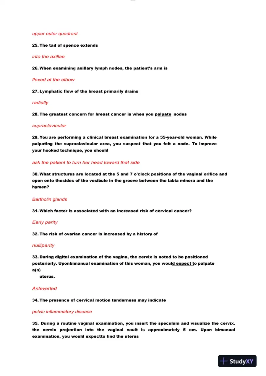 NURS612 Maryville University Pathophysiology Final Exam With Answers (114 Solved Questions), page 4