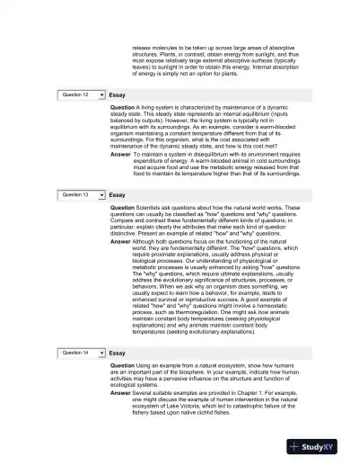 Test Bank For Economy of Nature, 6th Edition - Page 5 preview image