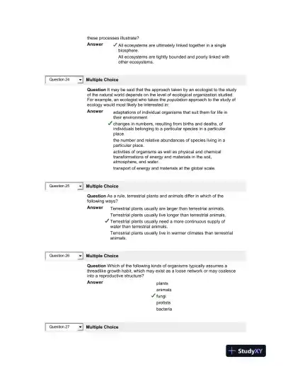 Test Bank For Economy of Nature, 6th Edition - Page 8 preview image