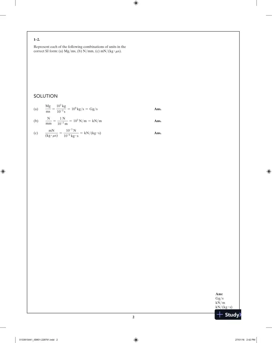 Solution Manual for Engineering Mechanics Statics in SI Units, 14th Edition, page 3