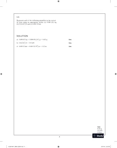 Solution Manual for Engineering Mechanics Statics in SI Units, 14th Edition - Page 6 preview image