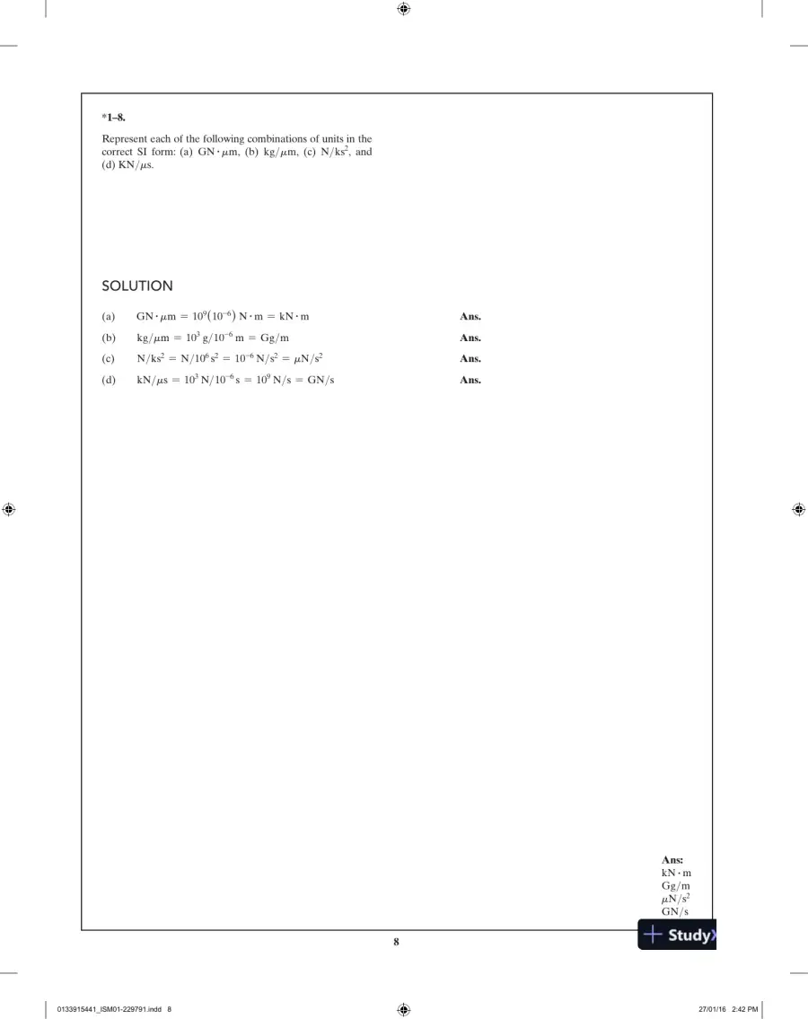 Solution Manual for Engineering Mechanics Statics in SI Units, 14th Edition, page 9