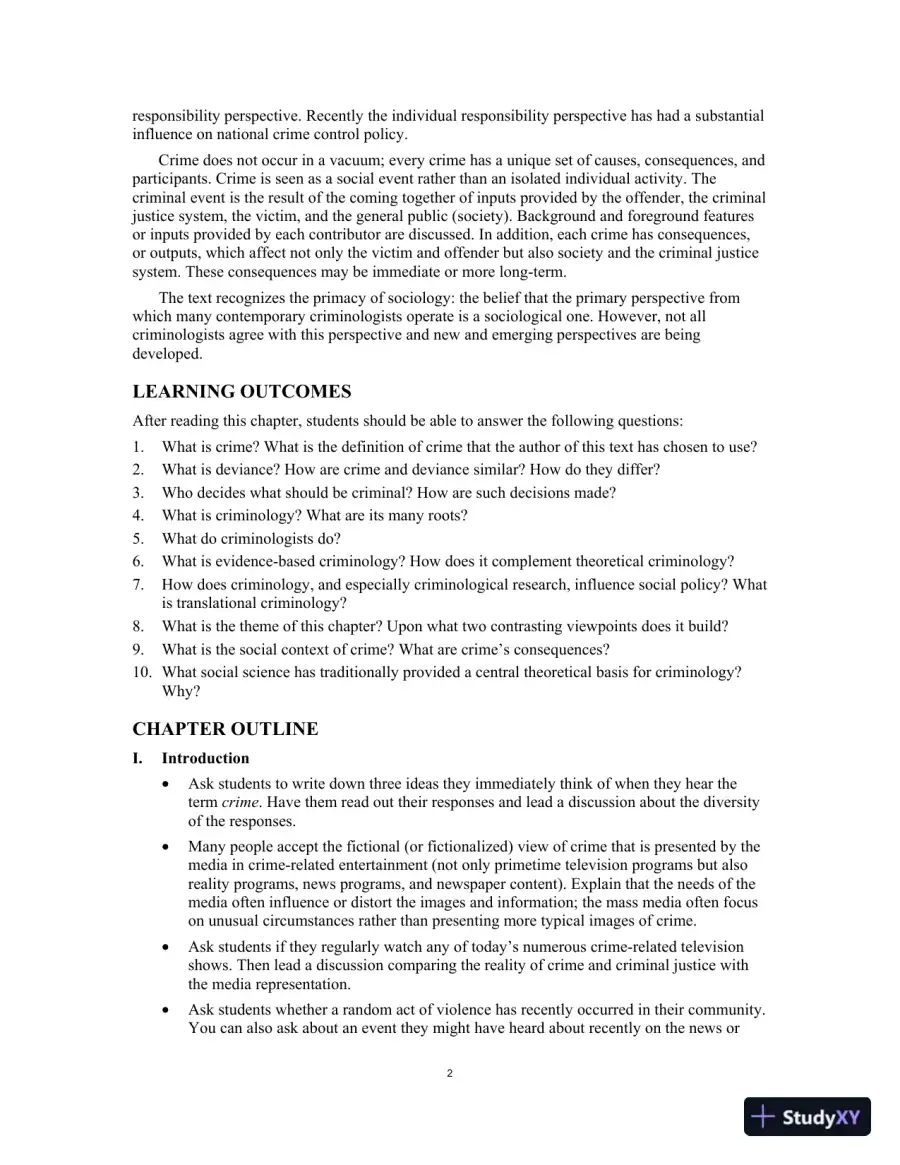 Lecture Notes For Criminology Today: An Integrative Introduction, 10th Edition, page 12