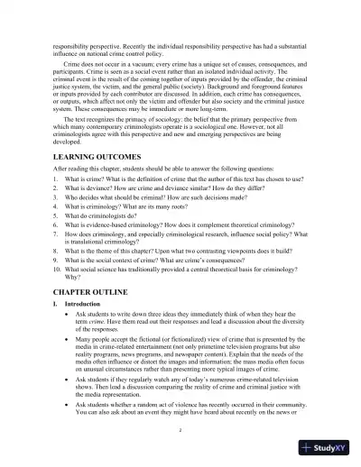 Lecture Notes For Criminology Today: An Integrative Introduction, 10th Edition - Page 12 preview image