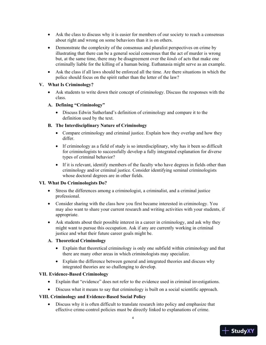 Lecture Notes For Criminology Today: An Integrative Introduction, 10th Edition, page 14