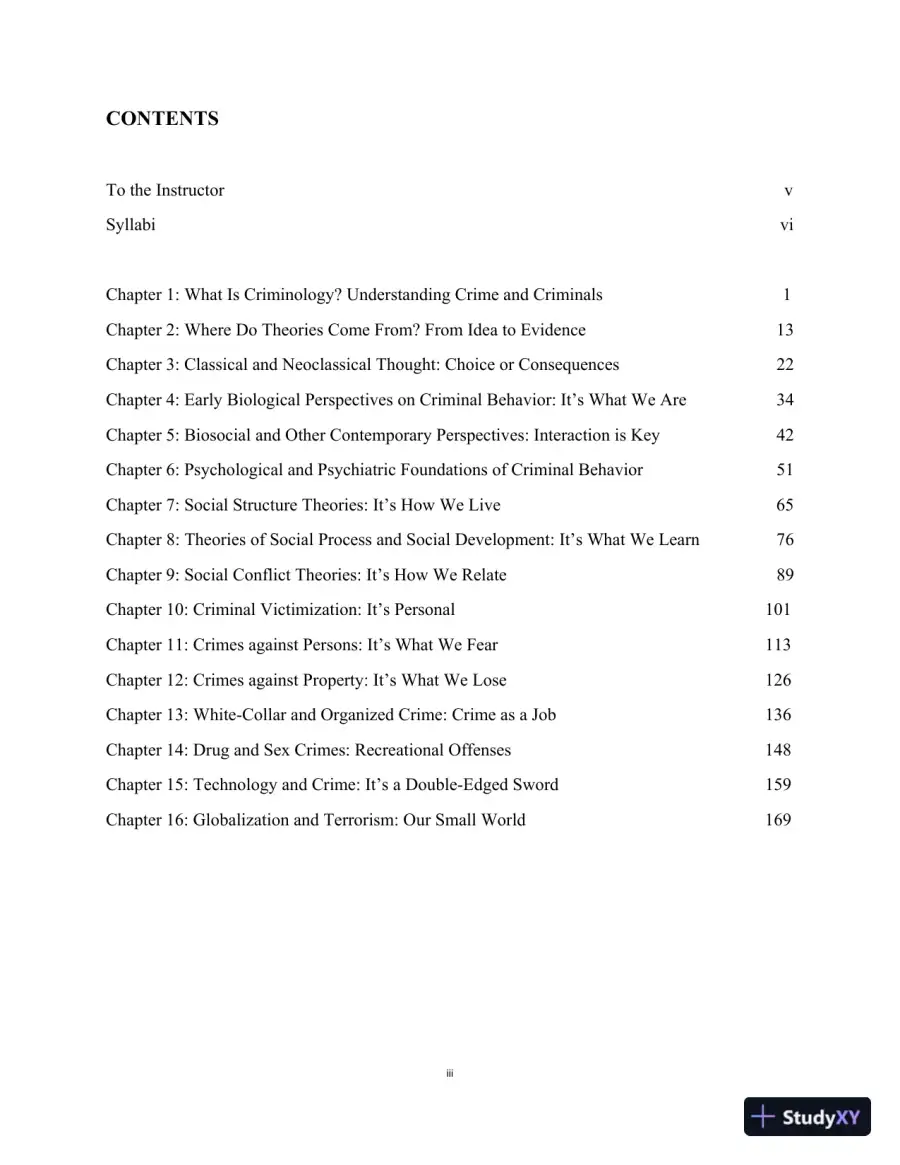 Lecture Notes For Criminology Today: An Integrative Introduction, 10th Edition, page 3