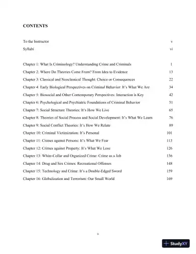 Lecture Notes For Criminology Today: An Integrative Introduction, 10th Edition - Page 3 preview image