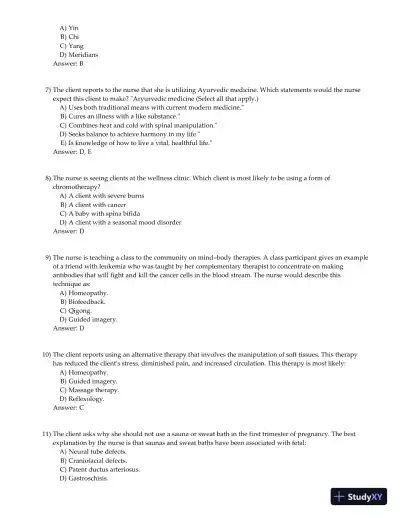 Olds' Maternal-Newborn Nursing and Women's Health Across the Lifespan 8th Edition Test Bank - Page 11 preview image