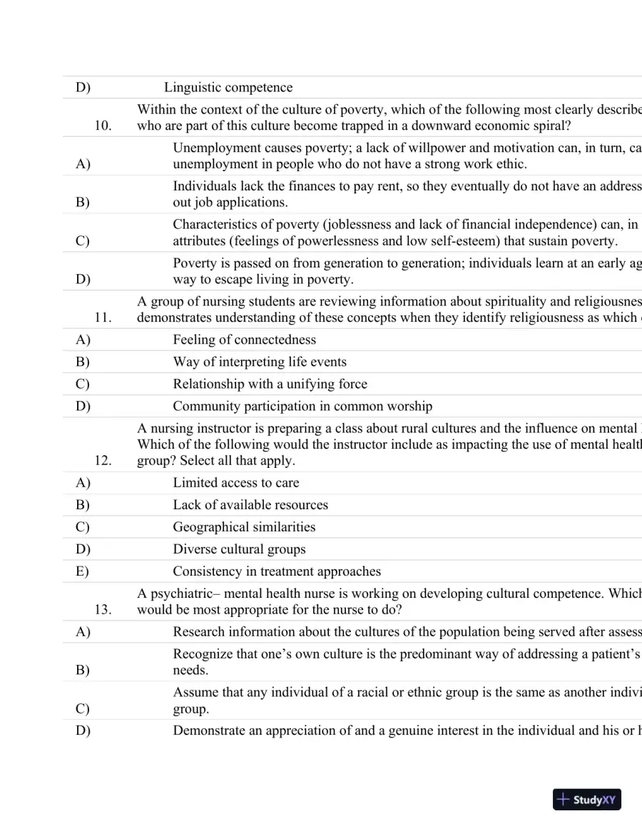Test Bank For Psychiatric Nursing: Contemporary Practice (Boyd, Psychiatric Nursing) Fifth Edition, page 14