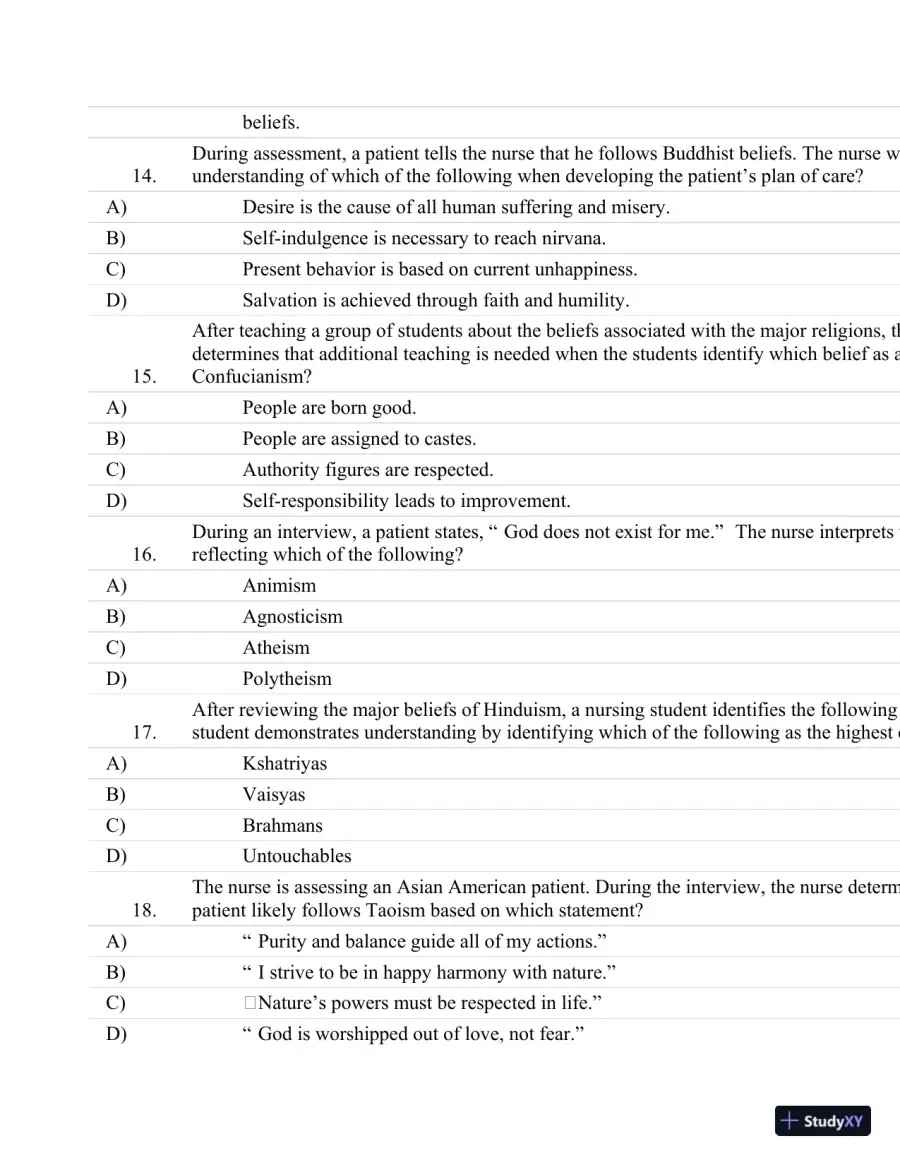 Test Bank For Psychiatric Nursing: Contemporary Practice (Boyd, Psychiatric Nursing) Fifth Edition, page 15
