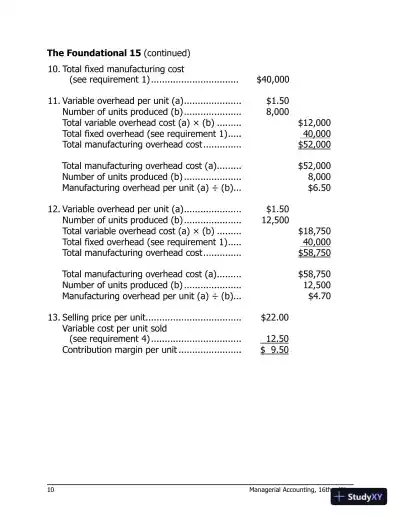 Solution Manual For Managerial Accounting 16th Edition Solution Manual - Page 11 preview image